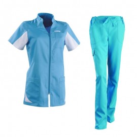 Tenue Médicale Complète Femme Bleu Azur