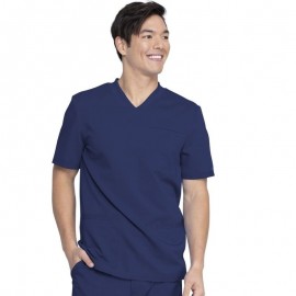 Blouse Médicale Homme Col V Multipoches Bleu Marine - DICKIES MEDICAL