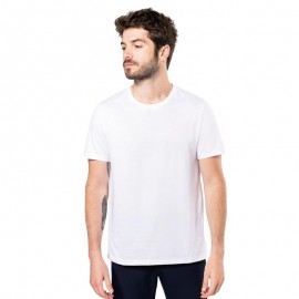 Tee-Shirt de Travail Blanc Bio Homme Made in France - TOPTEX