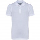 Polo Enfant Manches Courtes Blanc KARIBAN