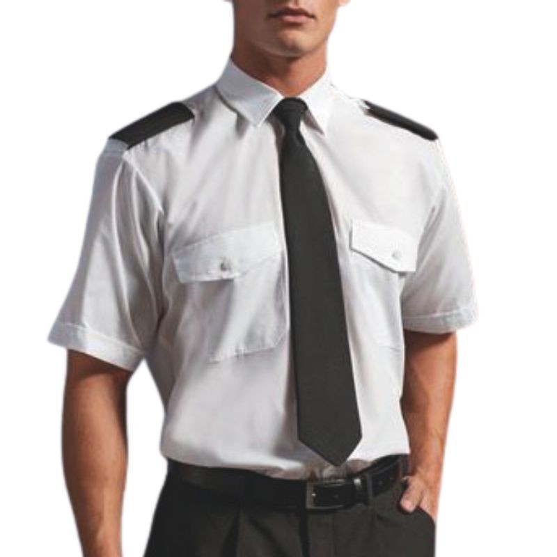 chemise homme blanche pilote