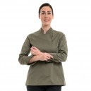 Veste de cuisine femme morphologie féminine et coupe ajustée - manches longues gamme californie Manelli