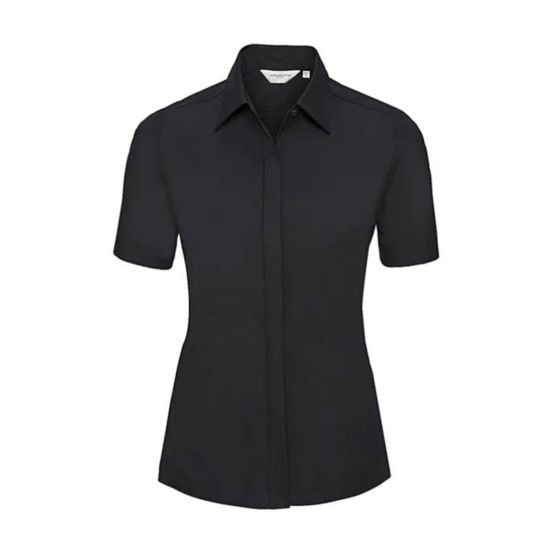Chemise de serveuse femme en coloris noir de la marque Russel