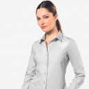 chemise de service femme gris acier toptex