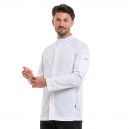 Veste de cuisine homme en coloris blanc à manches longues modèle Frénésie Lafont