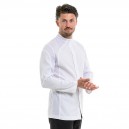 Veste de cuisine bi-matière et ultra légère Lafont cuisine modèle Frénésie homme coloris blanche