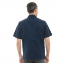 Veste de cuisine Texas coloris bleu marine marque Manelli