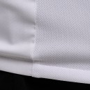 Détail de la veste de cuisine et de la maille aérée dans le dos à manches courtes modèle White Manelli