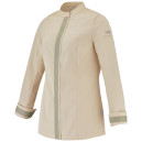 Veste Cuisine Femme beige Manches longues - LAFONT