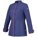 Veste Cuisine Femme bleu Manches longues - LAFONT