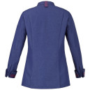 Veste Cuisine Femme bleu Manches longues - LAFONT