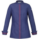 Veste Cuisine Femme bleu Manches longues - LAFONT