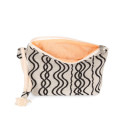 Pochette ouverte zippée recyclée motif vague - TOPTEX