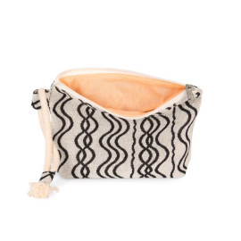 Pochette zippée recyclée motif vague - TOPTEX