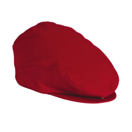 Béret de Cuisine 100% Coton Rouge - ROBUR