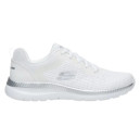 Baskets de Travail Femme Blanc Bountiful Quick Path - SKECHERS profil