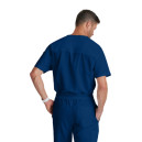 Tunique Médicale Homme Manches Courtes Modèle Evan - GREY'S ANATOMY BY BARCO en INDIGO de dos