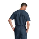 Tunique Médicale Homme Manches Courtes Modèle Evan - GREY'S ANATOMY BY BARCO en GRIS de dos