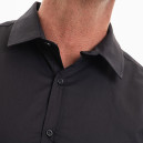 col chemise de service noir