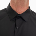 Col chemise de service noir homme