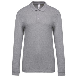 Polo de Travail Homme Gris Chiné - TOPTEX