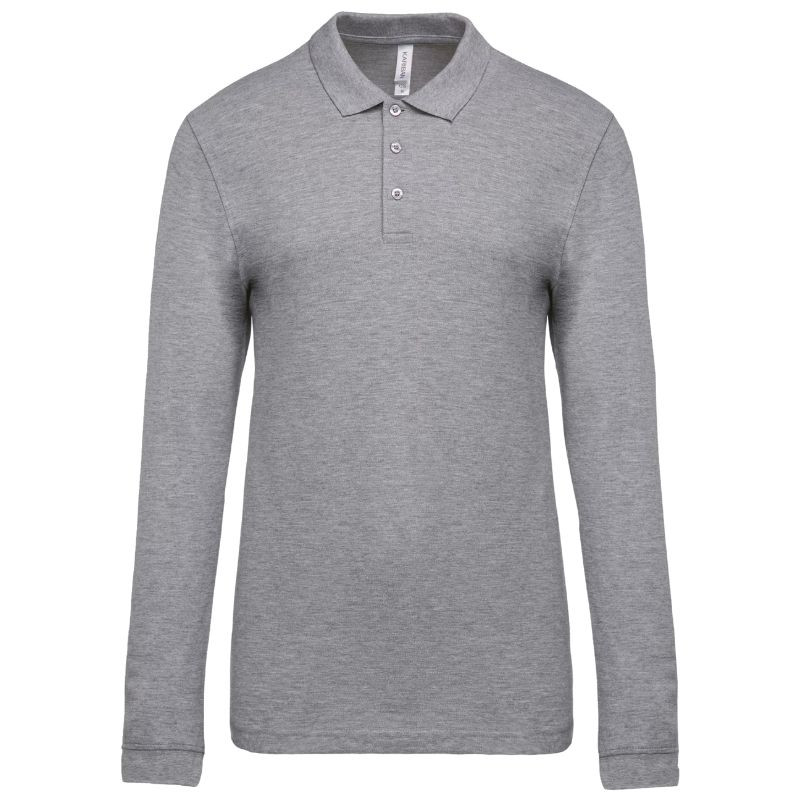 Polo de Travail Homme Gris Chiné - TOPTEX