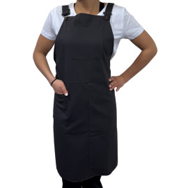 Tablier à Bavette Urban Croisé Gris - MANELLI