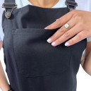 Tablier à Bavette Urban Croisé Gris - MANELLI zoom poches