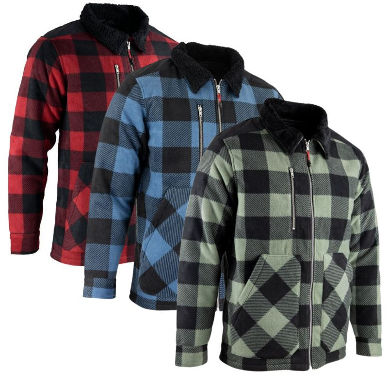 Chemise de Travail Homme Matelassée Épaisse Col Sherpa - LMA