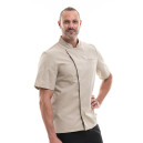 Veste de Cuisine Homme Texas Manches Courtes Beige - MANELLI - 5