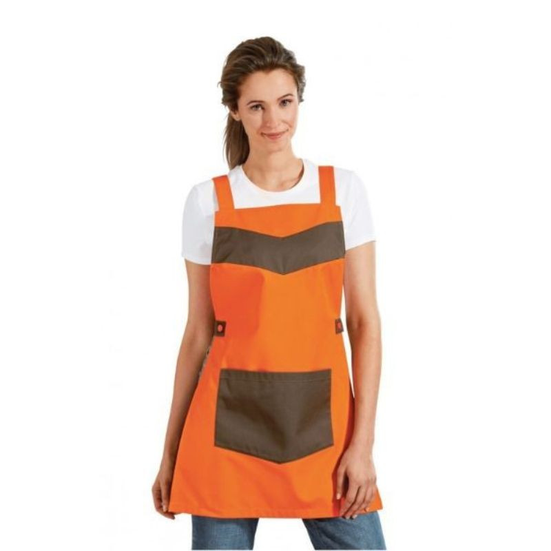 Chasuble boulangerie patisserie Orange café bicolore BRAGARD