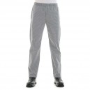 pantalon de cuisine confortable élégant carreaux noirs homme