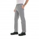 pantalon de cuisine confort carreaux noirs homme coupe élégante