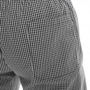 pantalon de cuisine confort carreaux noirs homme coupe élégante