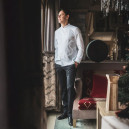 Veste de Cuisine Lemongrass2 Homme Manches Longues  blanche