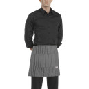 Tablier de Cuisine Court 40cm motif fines rayures