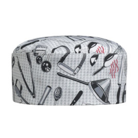 Calot de Cuisine 100% Coton Motif Chefwear - EGOCHEF