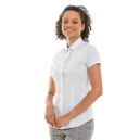 Chemise Femme Manches Courtes Stretch Blanche - KARIBAN