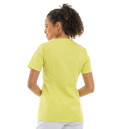 Blouse Médicale Femme Vert Manches Courtes Fermeture Gris - MANELLI