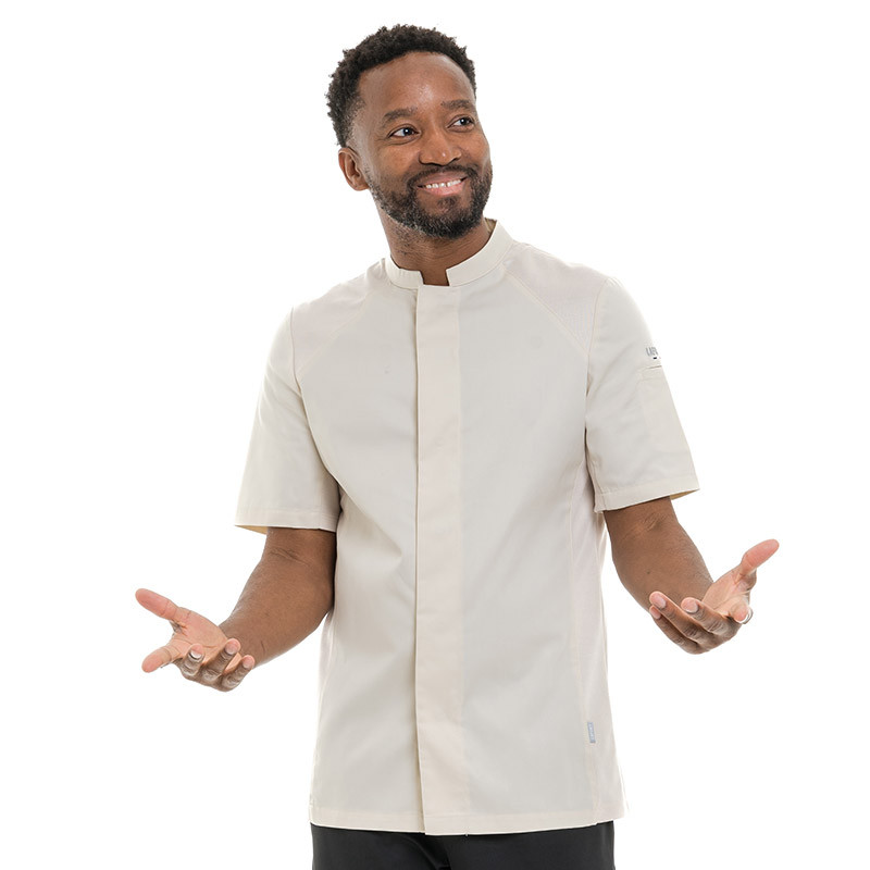 Veste de Cuisine Homme Basil 2 Manches Courtes - LAFONT CUISINE