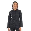 Veste de Cuisine Femme Manches Longues Elbax Noir - ROBUR