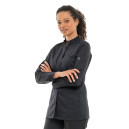Veste de Cuisine Femme Manches Longues Elbax Noir - ROBUR