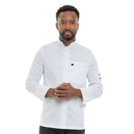 Veste de Cuisine Homme Manches Longues Blanc et Noir Crush - MOLINEL