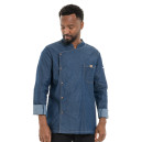 Veste de Cuisine Homme Broca Manches Longues Bleu Jean