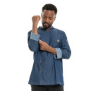 Veste de Cuisine Homme Broca Manches Longues Bleu Jean - LAFONT CUISINE - 7