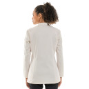 Veste de cuisine manches longues beige