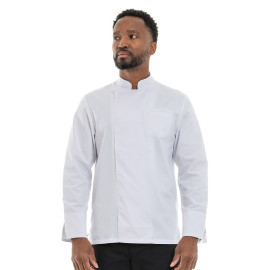 Veste de Cuisine Homme Texas à Manches Longues Blanche - MANELLI