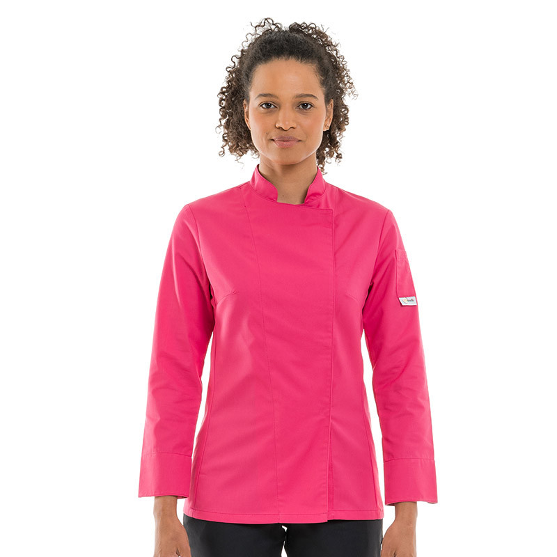 Veste de Cuisine Femme manches longues rose - MC ou ML - MANELLI