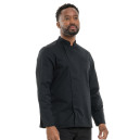 Veste de Cuisine à Manches Longues Texas Noire - MANELLI