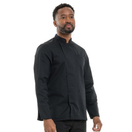 Veste de Cuisine à Manches Longues Texas Noire - MANELLI